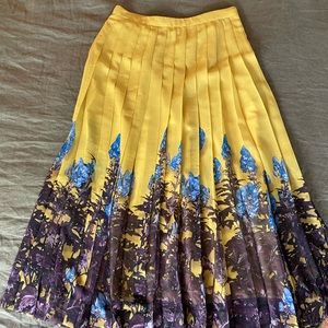 Dries Van Noten Midi Floral Skirt (Sz 34)